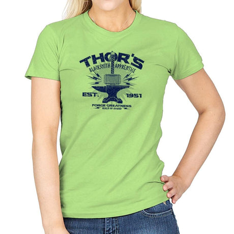 Blacksmith Apprentice Exclusive - Womens T-Shirts RIPT Apparel Small / Mint Green