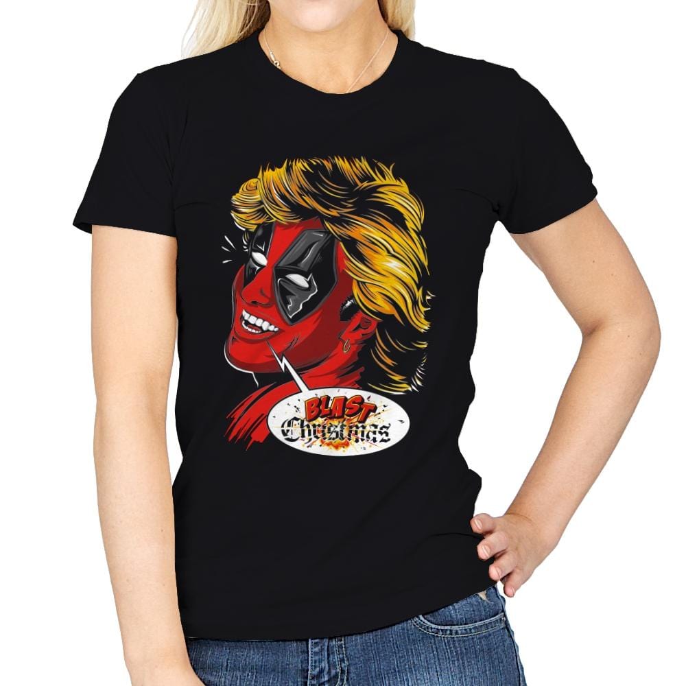 Blast Christmas - Womens T-Shirts RIPT Apparel Small / Black