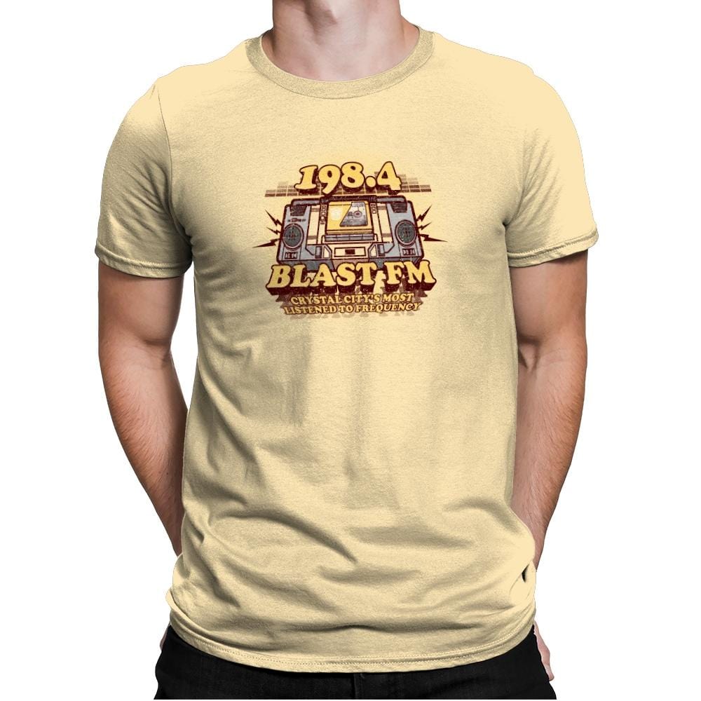 Blast FM Exclusive - Mens Premium T-Shirts RIPT Apparel Small / Banana Cream