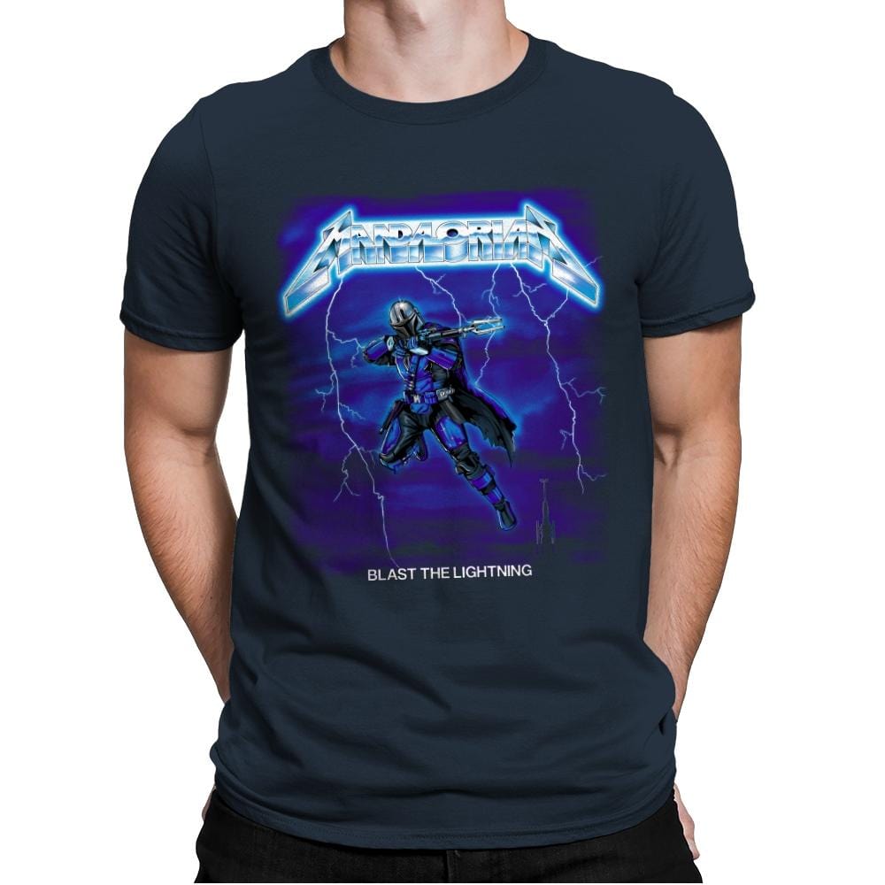 Blast The Lightning - Anytime - Mens Premium T-Shirts RIPT Apparel Small / Indigo