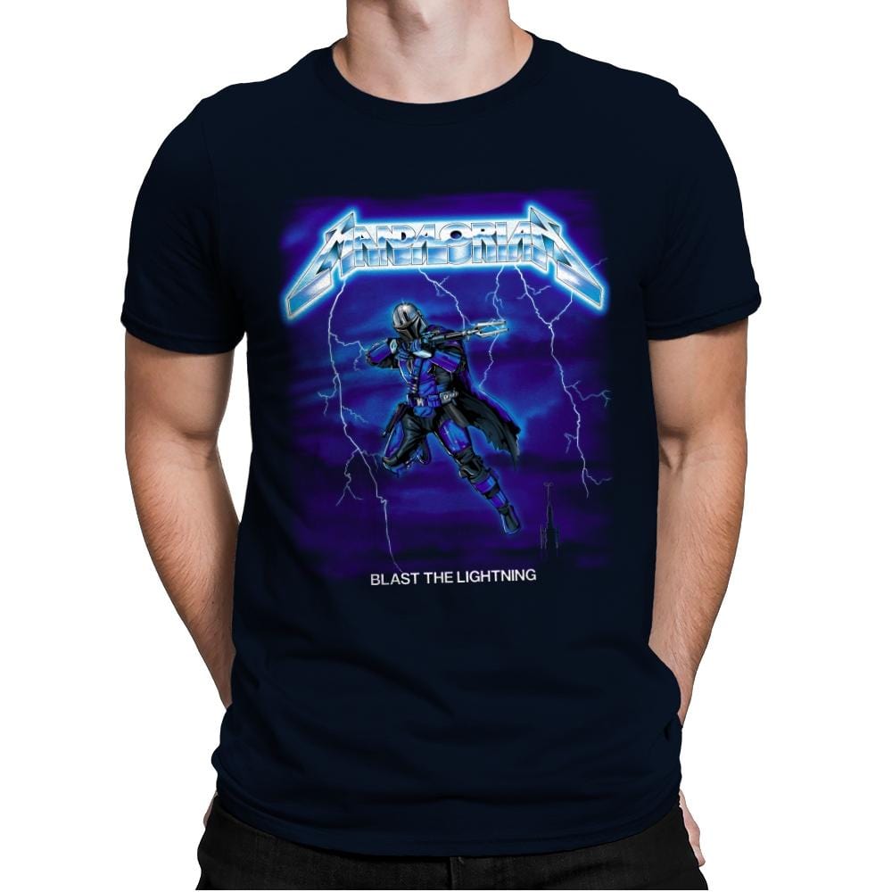 Blast The Lightning - Anytime - Mens Premium T-Shirts RIPT Apparel Small / Midnight Navy