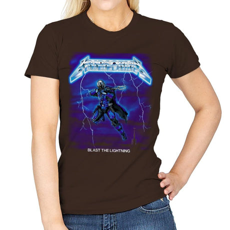 Blast The Lightning - Anytime - Womens T-Shirts RIPT Apparel Small / Dark Chocolate