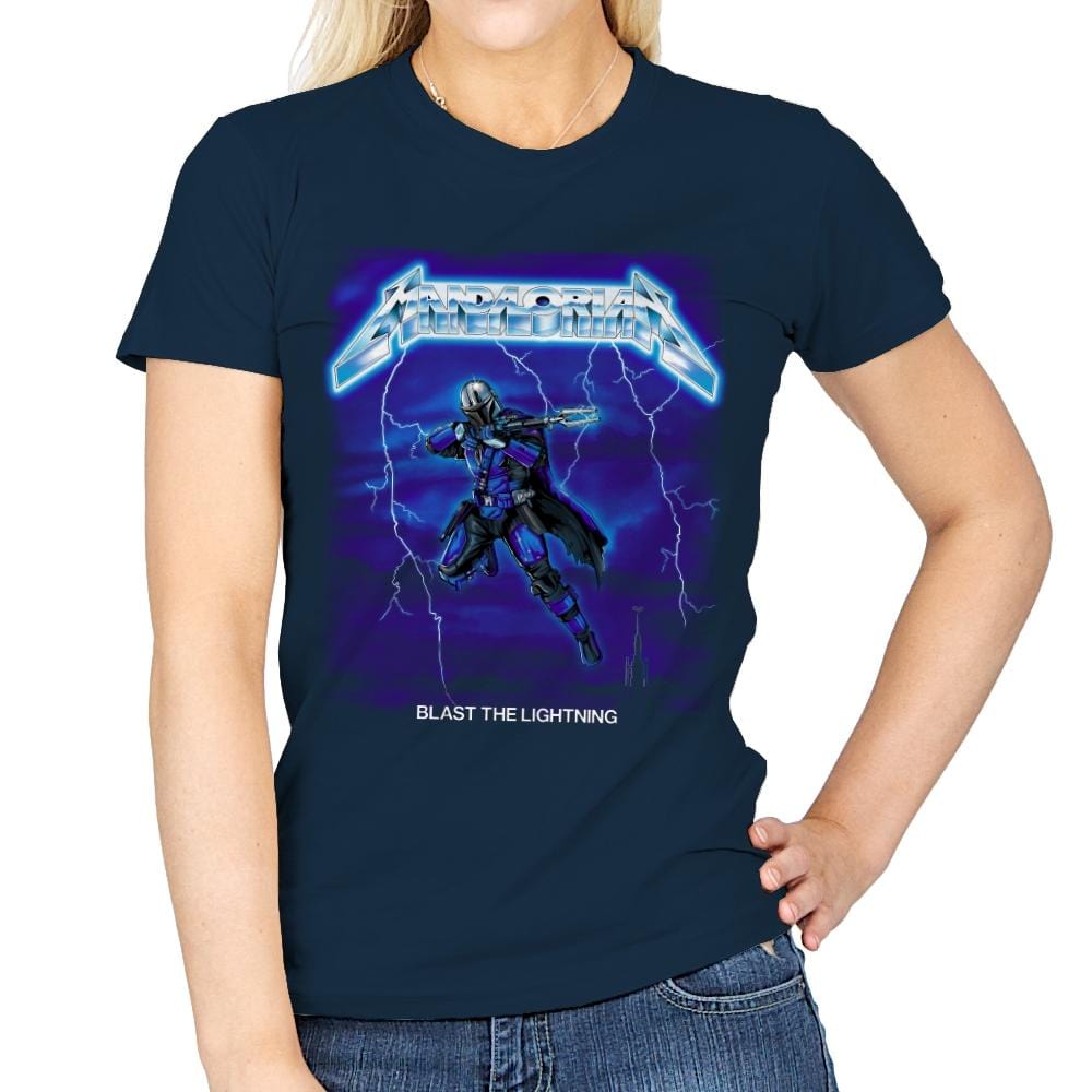 Blast The Lightning - Anytime - Womens T-Shirts RIPT Apparel Small / Navy