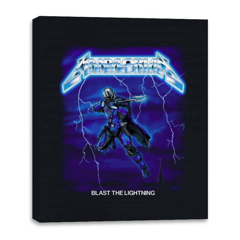 Blast The Lightning - Canvas Wraps Canvas Wraps RIPT Apparel 16x20 / Black