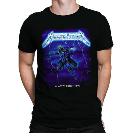Blast The Lightning - Mens Premium T-Shirts RIPT Apparel Small / Black