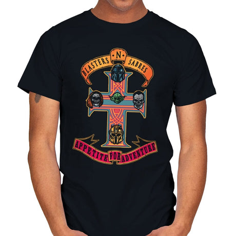 Blasters N' Sabres - Mens T-Shirts RIPT Apparel Small / Black