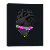 Bleeding Heart Colors - Best Seller - Canvas Wraps Canvas Wraps RIPT Apparel 16x20 / Black