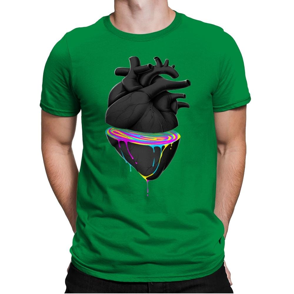 Bleeding Heart Colors - Best Seller - Mens Premium T-Shirts RIPT Apparel Small / Kelly