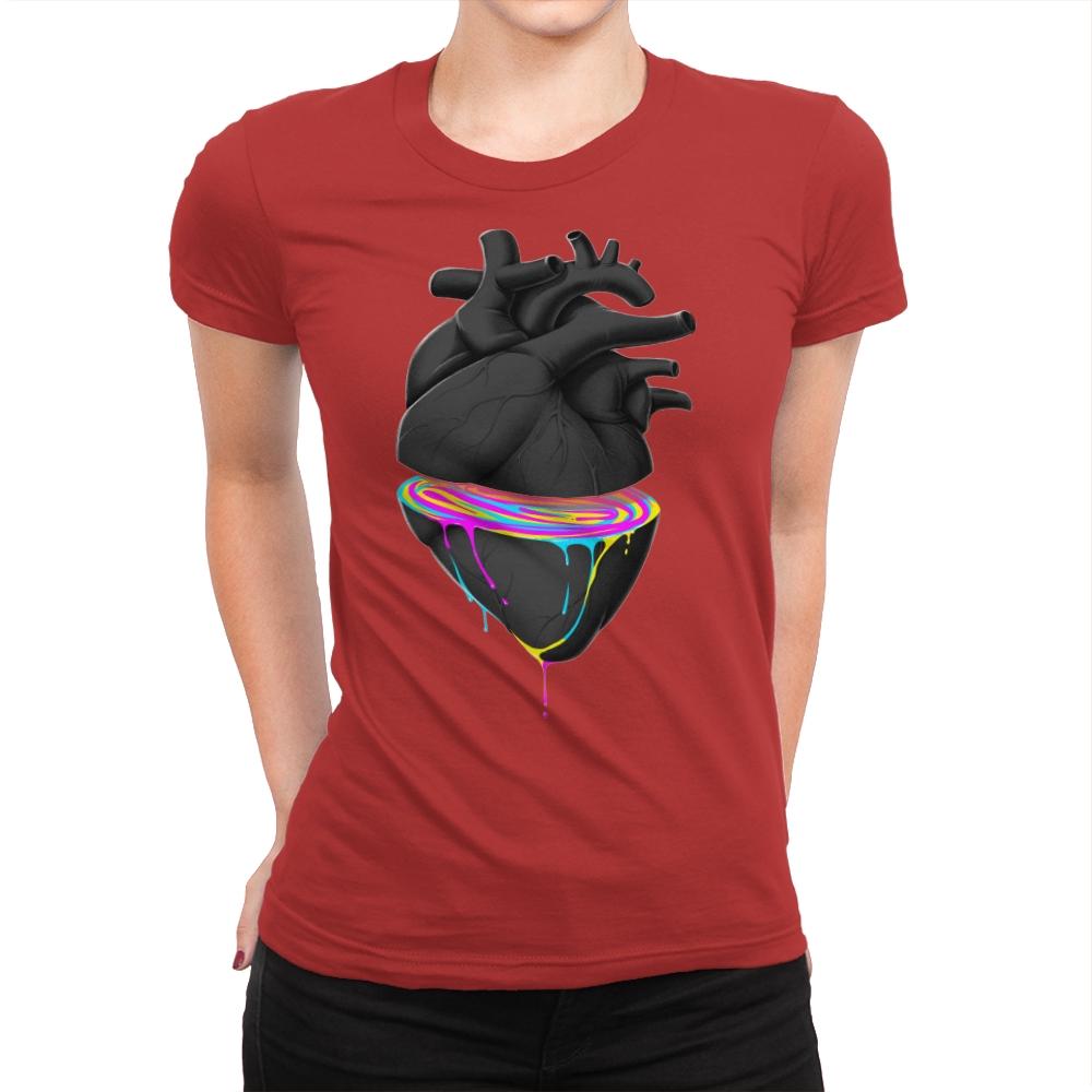 Bleeding Heart Colors - Best Seller - Womens Premium T-Shirts RIPT Apparel Small / Red