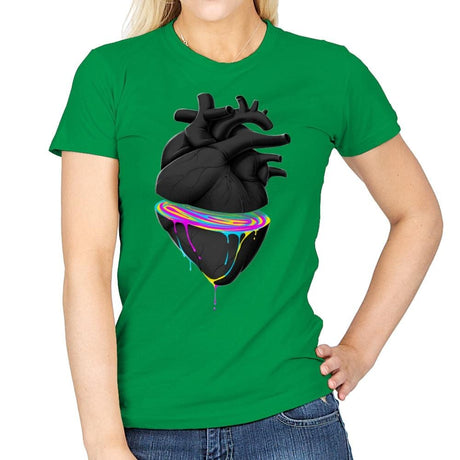 Bleeding Heart Colors - Best Seller - Womens T-Shirts RIPT Apparel Small / Irish Green