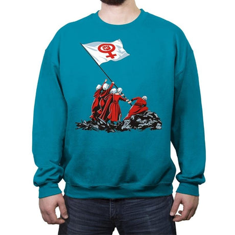 Blessed by the Fight - Crew Neck Sweatshirt Crew Neck Sweatshirt RIPT Apparel