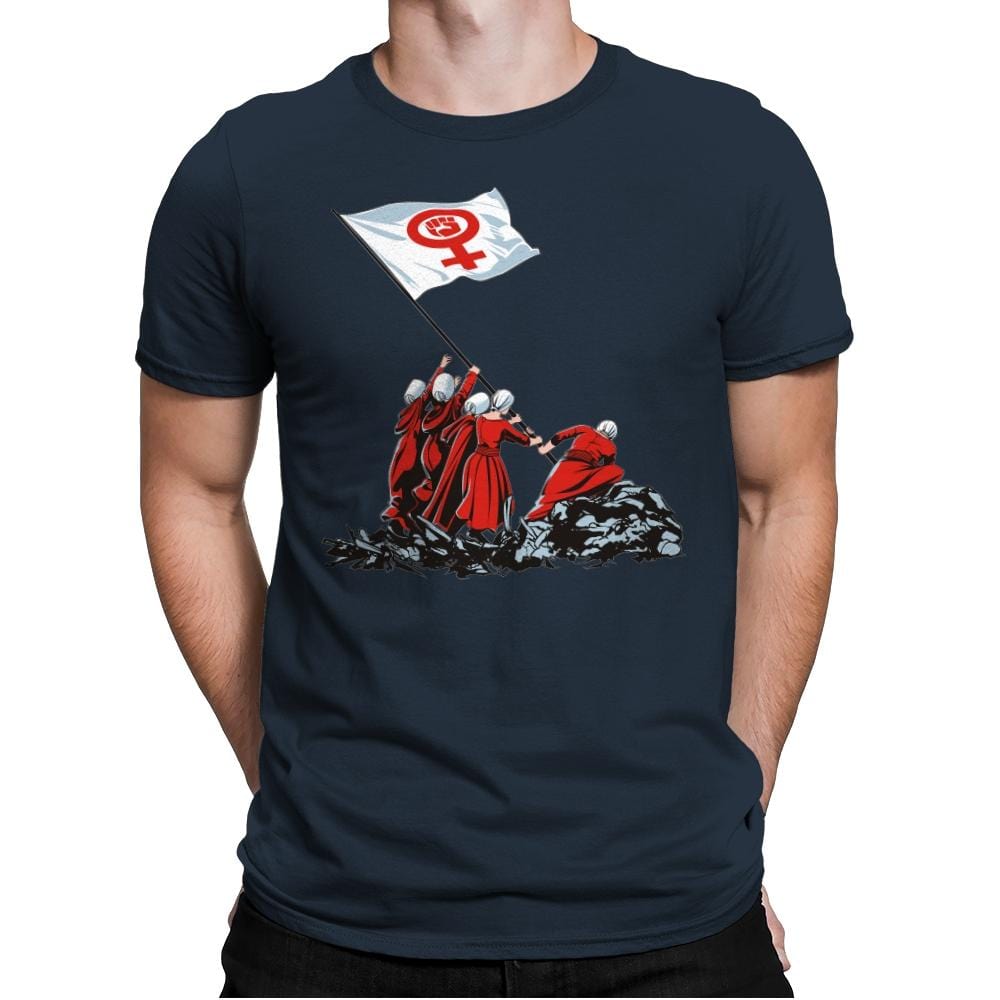 Blessed by the Fight - Mens Premium T-Shirts RIPT Apparel Small / Indigo