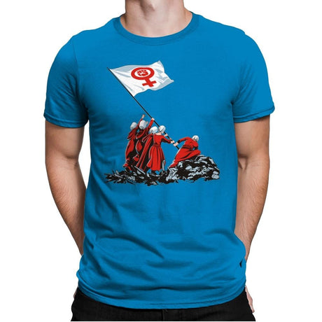 Blessed by the Fight - Mens Premium T-Shirts RIPT Apparel Small / Turqouise