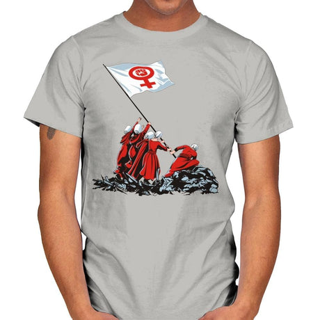 Blessed by the Fight - Mens T-Shirts RIPT Apparel Small / Ice Grey