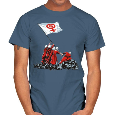 Blessed by the Fight - Mens T-Shirts RIPT Apparel Small / Indigo Blue