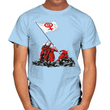 Blessed by the Fight - Mens T-Shirts RIPT Apparel Small / Light Blue