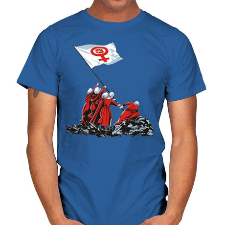 Blessed by the Fight - Mens T-Shirts RIPT Apparel Small / Royal