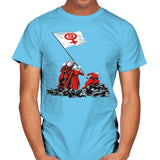 Blessed by the Fight - Mens T-Shirts RIPT Apparel Small / Sky