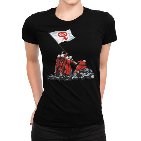 Blessed by the Fight - Womens Premium T-Shirts RIPT Apparel Small / Indigo