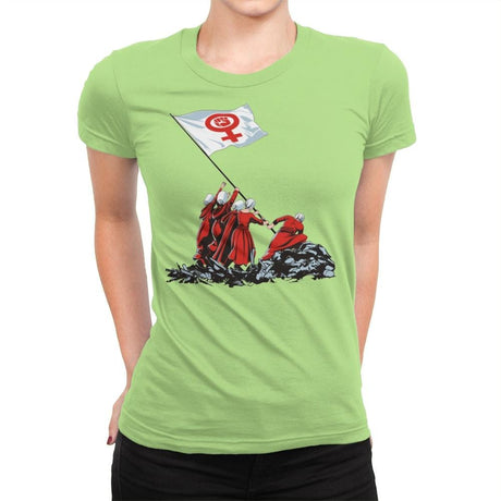 Blessed by the Fight - Womens Premium T-Shirts RIPT Apparel Small / Mint