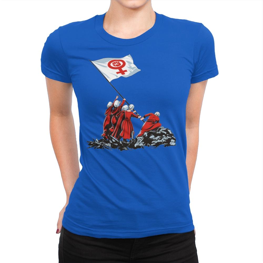 Blessed by the Fight - Womens Premium T-Shirts RIPT Apparel Small / Royal