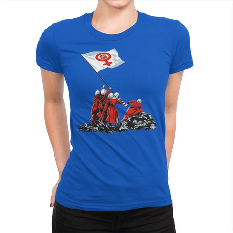 Blessed by the Fight - Womens Premium T-Shirts RIPT Apparel Small / Royal