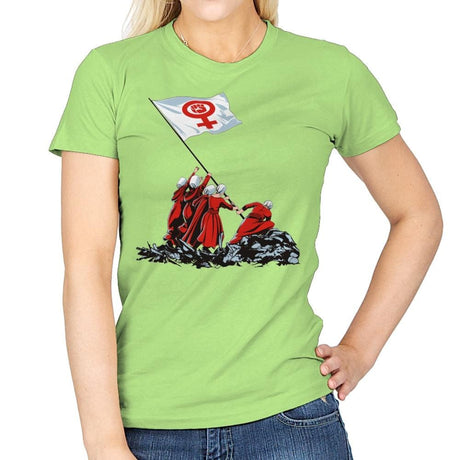 Blessed by the Fight - Womens T-Shirts RIPT Apparel Small / Mint Green