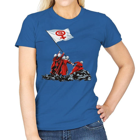 Blessed by the Fight - Womens T-Shirts RIPT Apparel Small / Royal