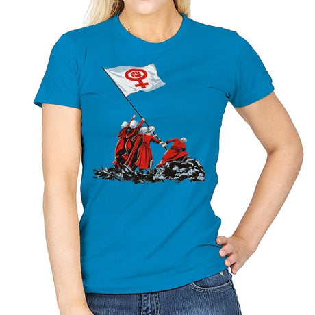 Blessed by the Fight - Womens T-Shirts RIPT Apparel Small / Sapphire