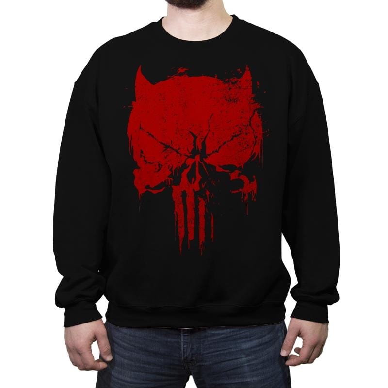 Blind Justice - Crew Neck Sweatshirt Crew Neck Sweatshirt RIPT Apparel Small / Black