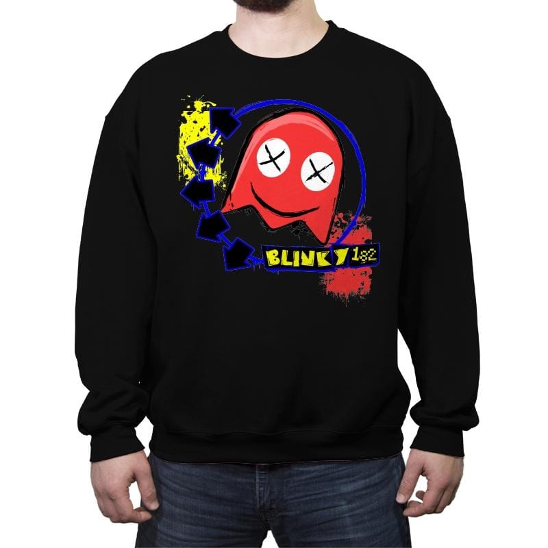 Blinky 182 - Crew Neck Sweatshirt Crew Neck Sweatshirt RIPT Apparel Small / Black