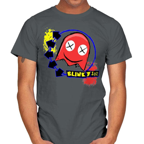 Blinky 182 - Mens T-Shirts RIPT Apparel Small / Charcoal