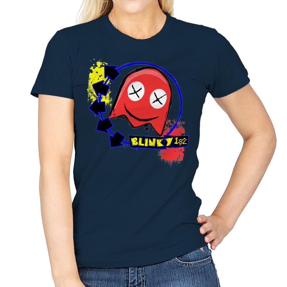 Blinky 182 - Womens T-Shirts RIPT Apparel Small / Navy