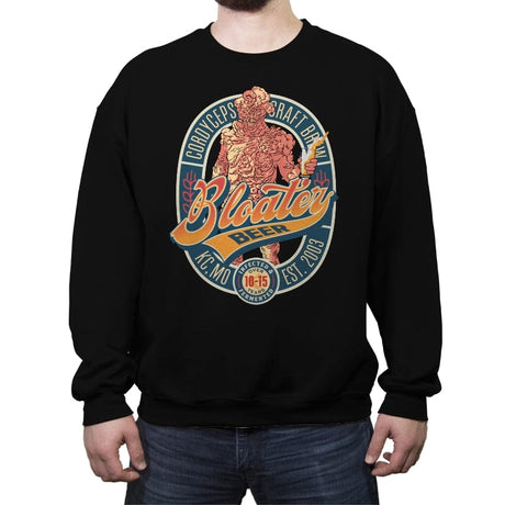 Bloater Beer - Crew Neck Sweatshirt Crew Neck Sweatshirt RIPT Apparel Small / Black