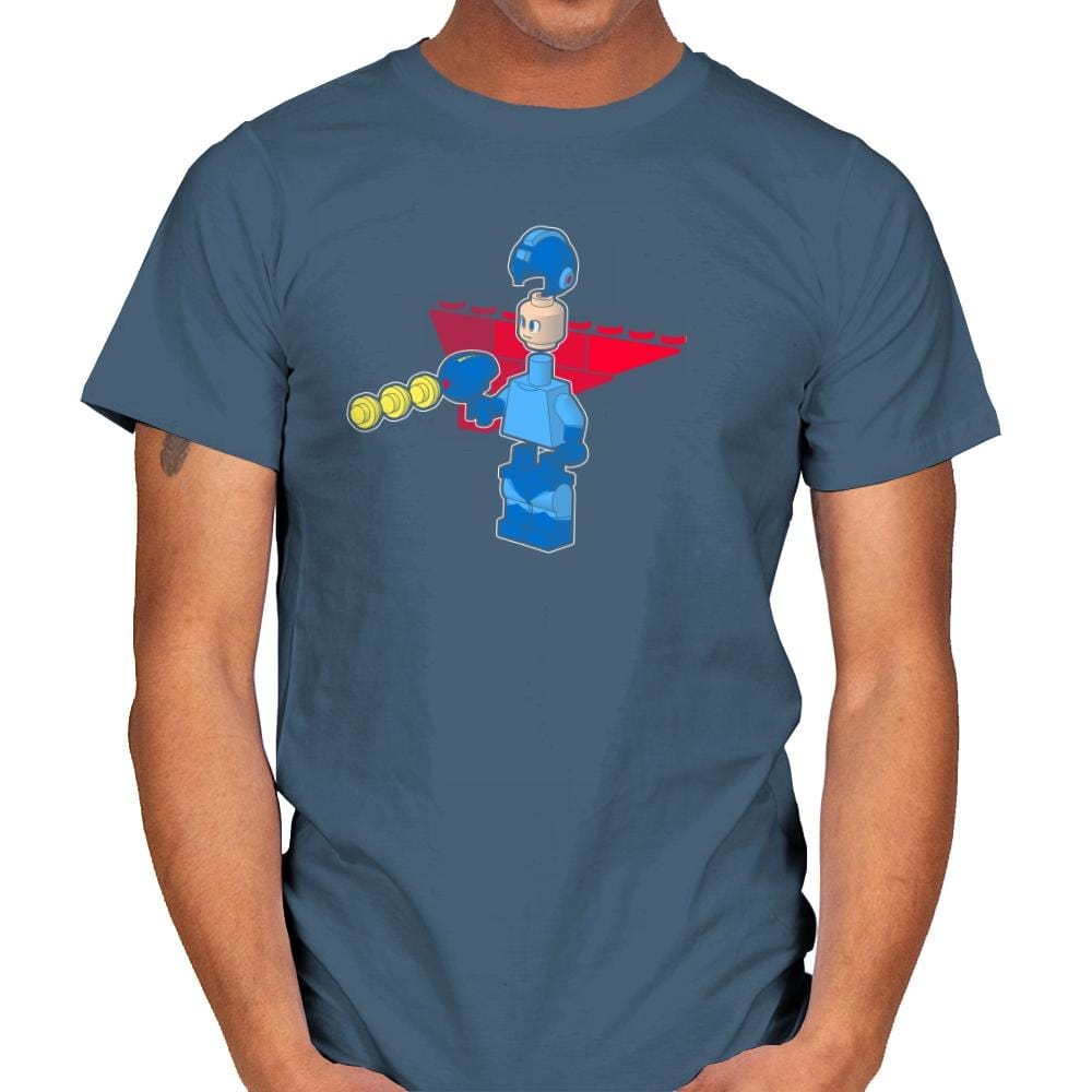 Block Man Exclusive - Mens T-Shirts RIPT Apparel Small / Indigo Blue