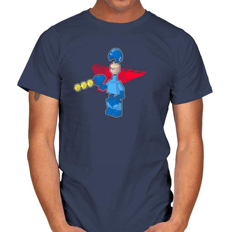 Block Man Exclusive - Mens T-Shirts RIPT Apparel Small / Navy