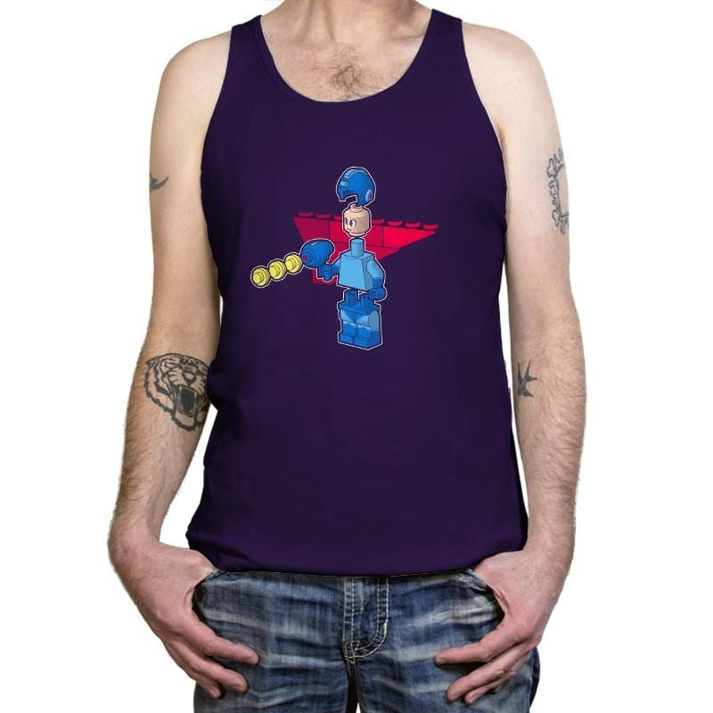 Block Man Exclusive - Tanktop Tanktop RIPT Apparel X-Small / Team Purple