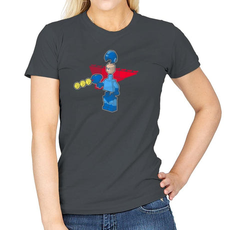 Block Man Exclusive - Womens T-Shirts RIPT Apparel Small / Charcoal