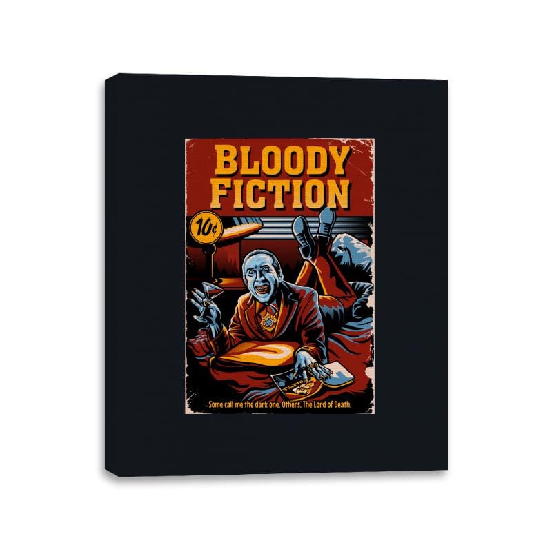 Bloody Fiction - Canvas Wraps Canvas Wraps RIPT Apparel 11x14 / Black
