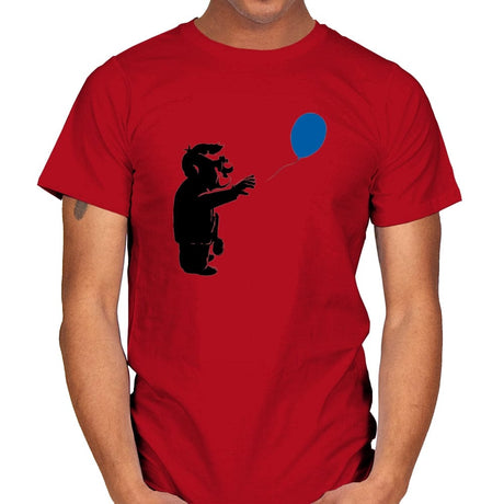 Blue Balloon - Mens T-Shirts RIPT Apparel Small / Red