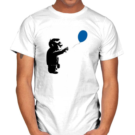 Blue Balloon - Mens T-Shirts RIPT Apparel Small / White