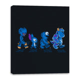 Blue Beast Road - Canvas Wraps Canvas Wraps RIPT Apparel 16x20 / Black
