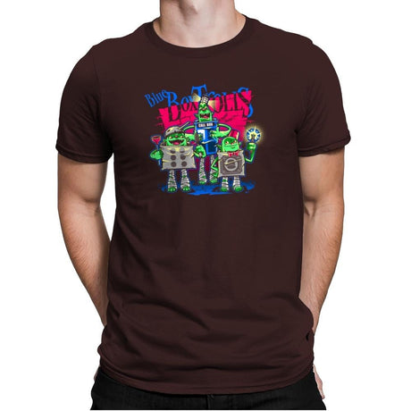 Blue Box Trolls Exclusive - Mens Premium T-Shirts RIPT Apparel Small / Dark Chocolate