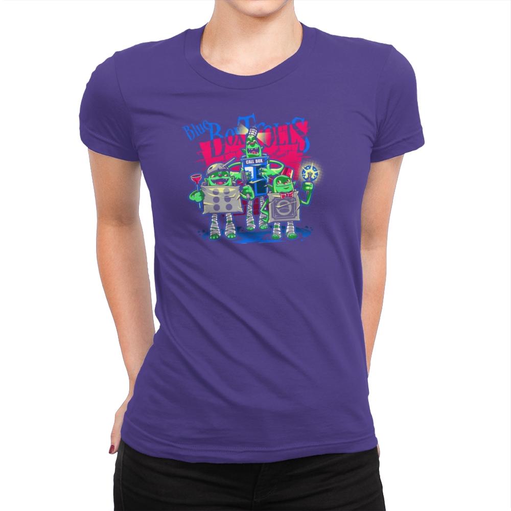 Blue Box Trolls Exclusive - Womens Premium T-Shirts RIPT Apparel Small / Purple Rush
