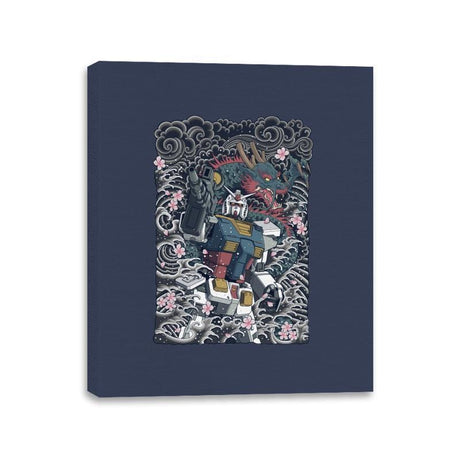 Blue Dragon - Canvas Wraps Canvas Wraps RIPT Apparel 11x14 / Navy