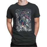 Blue Dragon - Mens Premium T-Shirts RIPT Apparel Small / Heavy Metal