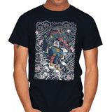 Blue Dragon - Mens T-Shirts RIPT Apparel Small / Black