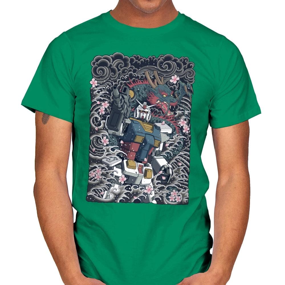 Blue Dragon - Mens T-Shirts RIPT Apparel Small / Kelly