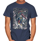 Blue Dragon - Mens T-Shirts RIPT Apparel Small / Navy