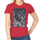 Blue Dragon - Womens T-Shirts RIPT Apparel Small / Red